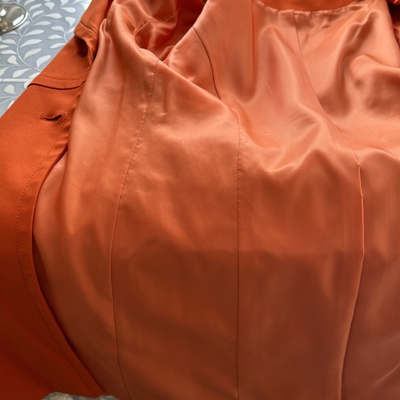 HALLHUBER Burnt Orange mid-length trench * Euro size 34 US XS - Picture 7 of 9
